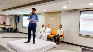 Bk Saurabh taking session on Stress Free Living